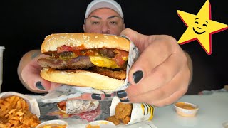 Carl’s Jr MUKBANG • Hungover After the Club [upl. by Kwan]