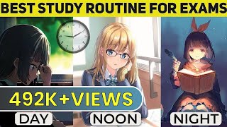 Best Exam Study Routine  Exam Timetable for Students  Study Tips  Education [upl. by Aitnom]