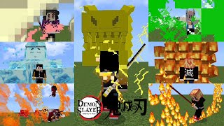 Demon Slayer Addon V7 Kimetsu no yaiba Mod in Minecraft PE [upl. by Solis764]