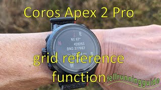 Coros Apex 2 Pro grid reference feature coros gpswatch [upl. by Marras]