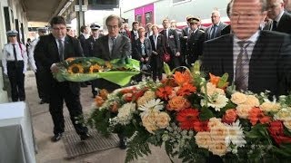 France marks 1year anniversary of deadly train crash [upl. by Akiemahs]