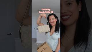 Unboxing Coach Nolita 19 handbags fashion coach coachbag shorts [upl. by Marcelia]