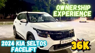 Detailed Ownership Review of 2024 Kia Seltos facelift HTX iVT 15L automatic petrol variant seltos [upl. by Ellesirg860]