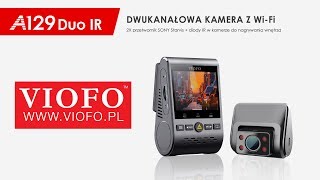 Kamera samochodowa TAXI rejestrator VIOFO A129G DUO IR przód  tył  wnętrze NOWOŚĆ 2019 [upl. by Eidroj]