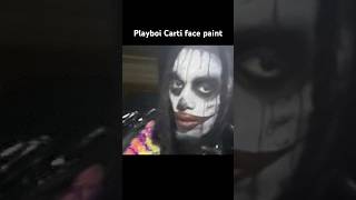 Playboi Carti face paint playboicarti carti jeffhardy facepaint [upl. by Origra]