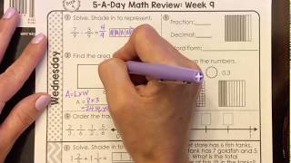 5aDay Math Review Week 9 Wednesday [upl. by Asira]