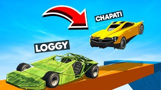 I USED 1000 IQ TO WIN NOOB VS PRO RACE WITH CHAPATI [upl. by Refinej]