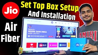 Jio Airfiber Set Top Box installation  Jio Airfiber Set Top Box Review  Channel amp OTT [upl. by Enelrahs854]