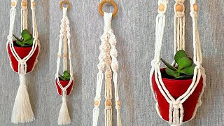 DIY PORTAMACETAS de MACRAME paso a paso PRINCIPIANTES  DIY Macrame Plant Hanger for Beginners [upl. by Ariada369]