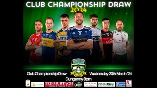 2024 Meath GAA Club Championship Draws [upl. by Pinkerton]