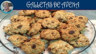 GALLETAS DE AVENA COCO PASAS Y FRUTOS SECOS  Recetas de Cocina [upl. by Absalom52]