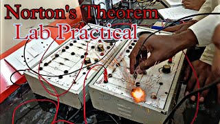 Nortons Theorem Lab Practical in DCE College shorts video [upl. by Arette275]