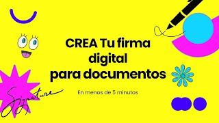 Cómo Crear tu Firma Digital y Añadirla a Cualquier Documento Fácilmente [upl. by Barcroft]