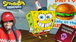 Krusty Krab Training Video  Spongebob Squarepants Reaction [upl. by Bridgette]