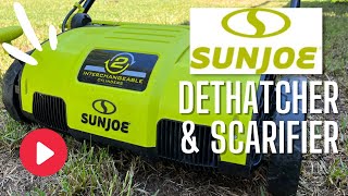 Lawn Dethatching 101  Sun Joe Dethatcher amp Scarifier  Fall Lawn Care [upl. by Lorine370]