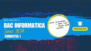 BAC Informatica 2024  Subiectul I [upl. by Isidor]