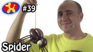 Balloon Spider  Balloon Animal Lessons 39 [upl. by Yawnoc]