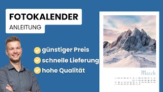 Fotokalender gestalten für 2025  Anleitung amp bester Anbieter [upl. by Aleibarg]