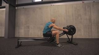 Getting Ready to Row on the Rowing Machine with Concept2 [upl. by Lodi]