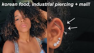 A Day In My Life Industrial Piercing Korean food amp Mall  Azlia Williams [upl. by Assile667]