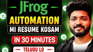 Jfrog amp Docker Setup automation in 30 Minutes Docker Volumes  Containers  Images Telugu lo [upl. by Francyne]