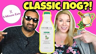 Oberweis Dairy Classic Egg Nog Review [upl. by Ynatsyd261]