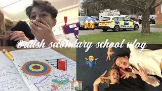 a day in the life of BRITISH SECONDARY SCHOOL  vlogmas [upl. by Bethesda934]