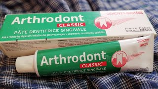 📌 dentifrice Arthrodont Classic 💋 أفضل و أحسن معجون معالج للثة الأسنان الملتهبة و الحساسة [upl. by Gloria]