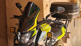 Bajaj Dominar Touring Visor  Windshield Modification  Dominar 400  250 [upl. by Enautna384]