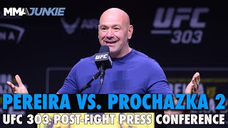 UFC 303 Pereira vs Prochazka 2 PostFight Press Conference [upl. by Trotta4]