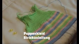 Puppenkleider stricken  Teil 1  Anfang [upl. by Zakarias]