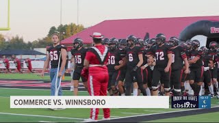 UNDER THE LIGHTS Commerce vs Winnsboro [upl. by Attenweiler111]