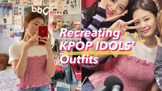 Recreating KPop Idols outfits BLACKPINK Red Velvet [upl. by Marris]