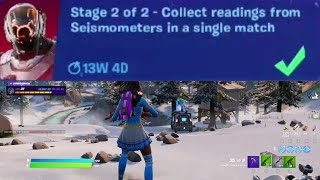 Receive Next Objective in Logjam Woodworks Collect Readings from Seismometers  Fortnite [upl. by Aivat188]