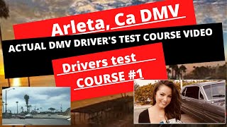 ACTUAL TEST ROUTE Arleta DMV on Van Nuys Behind The Wheel Drivers License Test Driving Course 1 [upl. by Graniah]