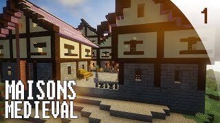 Minecraft  Comment construire une maison style médiéval [upl. by Tlok]