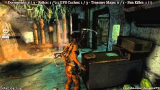 Tomb Raider  Research Base  All Collectibles and Sun Killer Challenge Locations [upl. by Yrad]