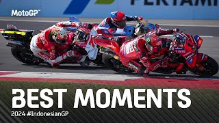 Best MotoGP™ Moments 🤯  2024 IndonesianGP [upl. by Gentille]