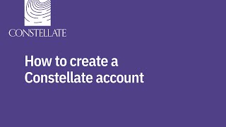 Create a Constellate account [upl. by Mindy136]