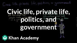 Civic life private life politics and government  Citizenship  High school civics  Khan Academy [upl. by Eaver]