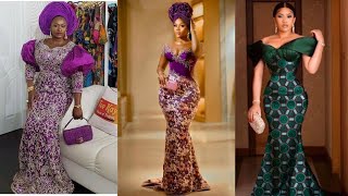 Luxury Asoebi Styles For Beautiful Ladies  Latest Asoebi Styles  Aso ebi Lace Styles  Lace Styles [upl. by Sirtimid580]