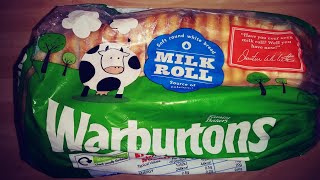 Warbertons milk roll loaf bread 400g [upl. by Necyrb]