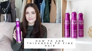 How To Add Volume amp Thickness to Fine Hair [upl. by Kristal]