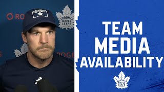 Maple Leafs Media Availability  Pregame at New Jersey Devils  October 10 2024 [upl. by Burch991]