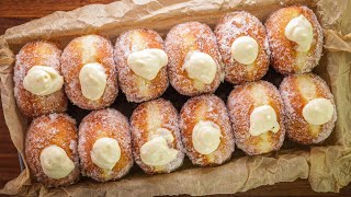 How to Make Delicious Donuts With a Smooth Lemon Crème Filling  Recipe [upl. by Hannah665]