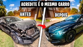 65 DIAS DE REFORMA DO JAGUAR ABANDONADO MAIS BARATO DO BRASIL   DE 1 HORA SÓ NOVELA DE CARRO [upl. by Boniface]