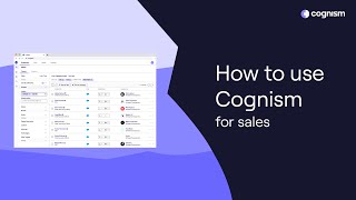 How to use Cognism for Sales [upl. by Joey519]