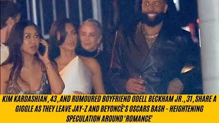 Kim Kardashian 43 and rumored boyfriend Odell Beckham Jr 31 share a giggle [upl. by Panta]