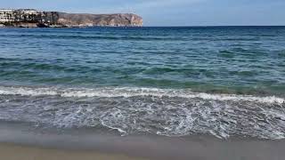 Javea Spain Beach Waves [upl. by Hewart653]