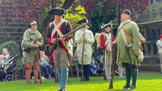 Troops and Firearms Display of 6th Virginia Regiment  Reenactment Weekend at Oakwell Hall [upl. by Amias]